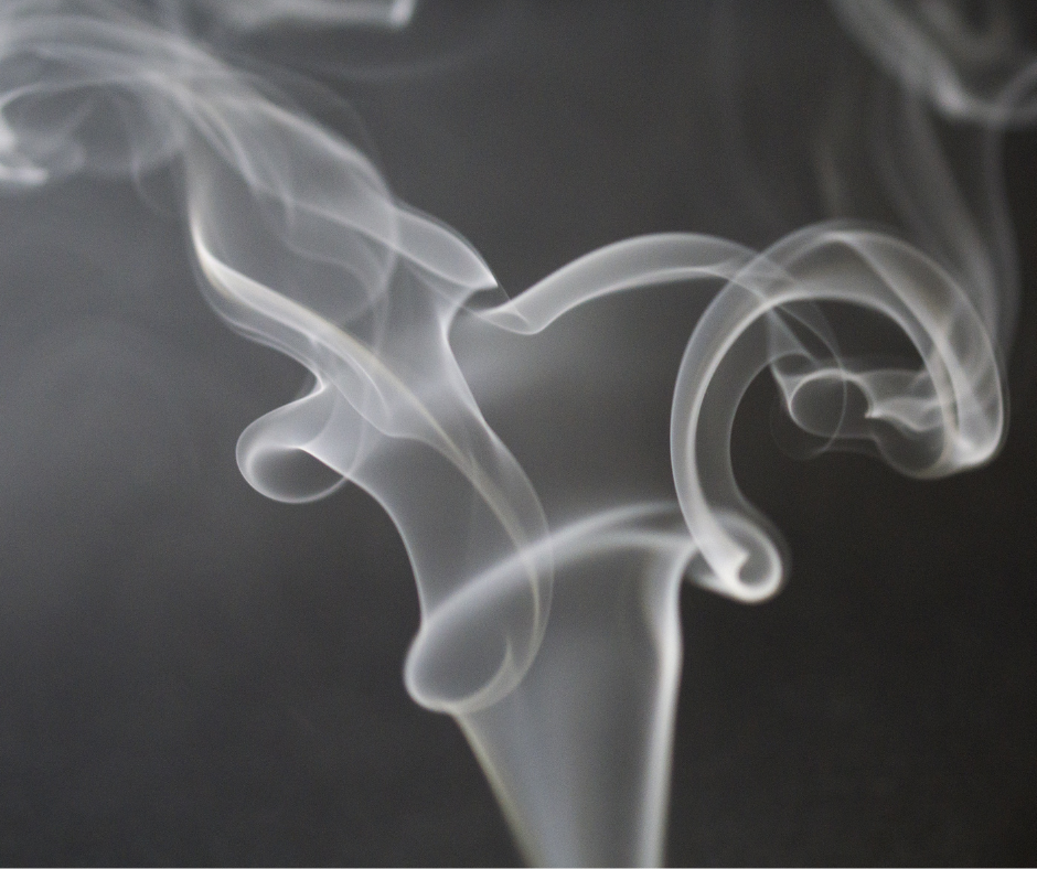 smoke from a vape or cigarette 